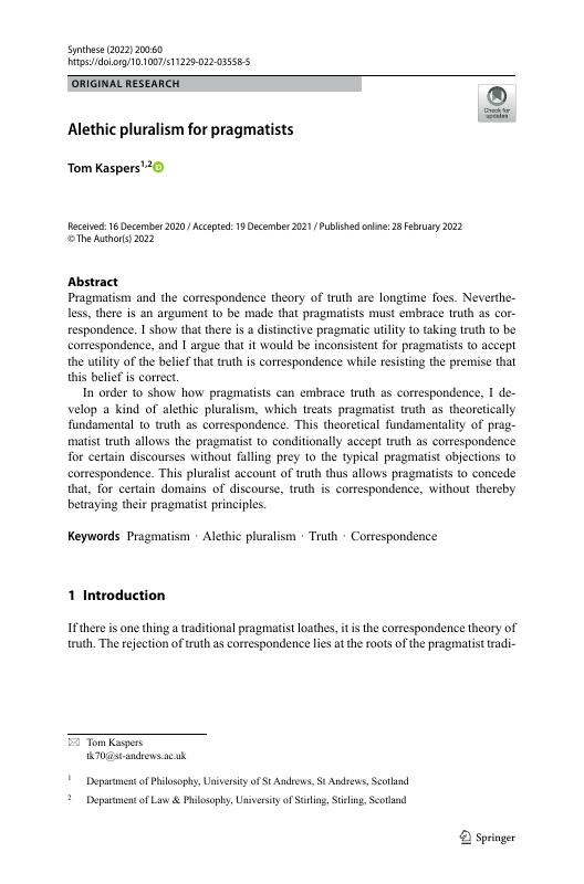 Alethic pluralism for pragmatists