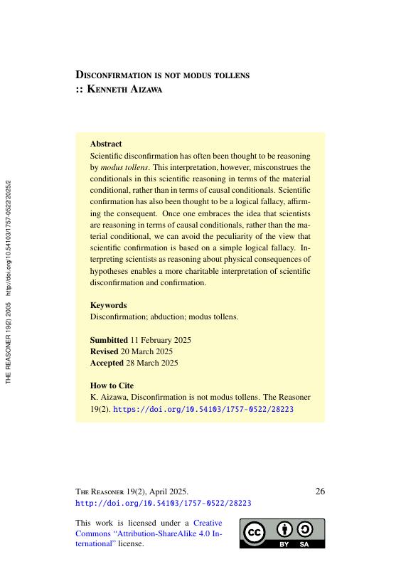 Disconfirmation is not modus tollens