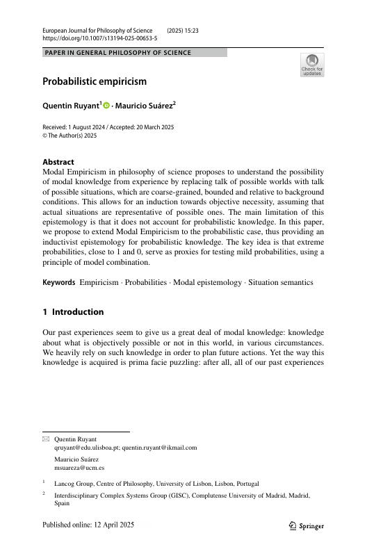 Probabilistic empiricism