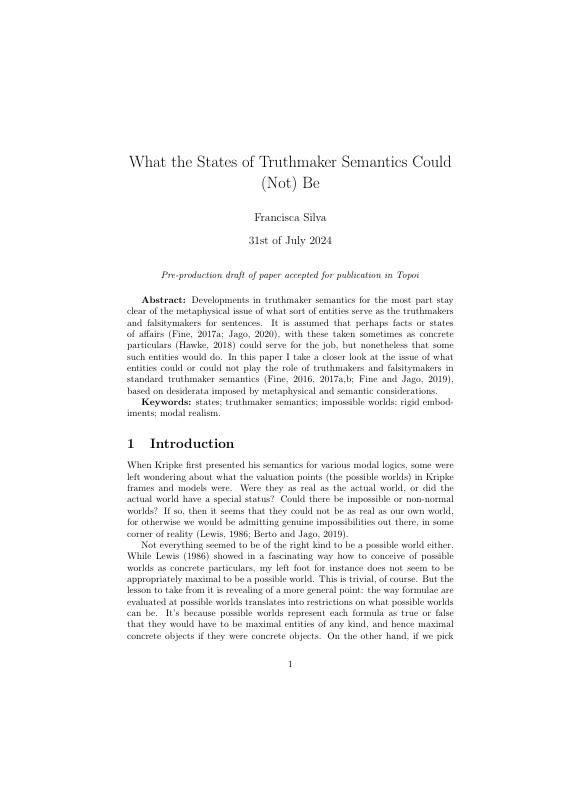 What the States of Truthmaker Semantics Could (Not) Be
