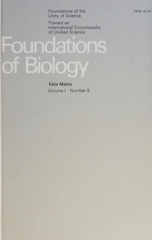Foundations of biology
