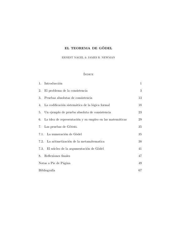 El Teorema de Gödel