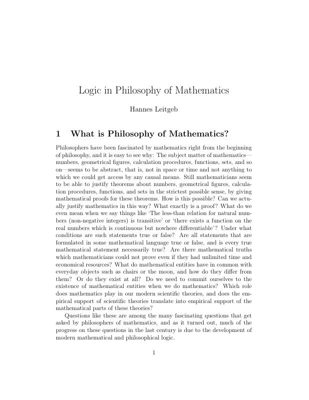 Logic and Philosophy of Mathematics in the Early Husserl