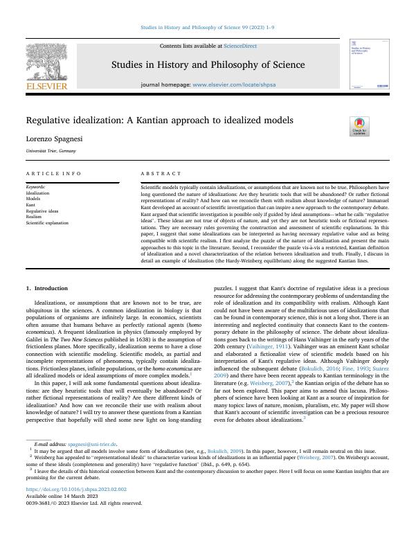 Regulative idealization: A Kantian approach to idealized models